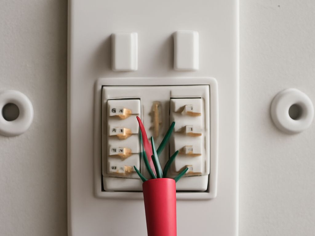 Cat6 termination wiring with an 8P8C plug and punch-down jack