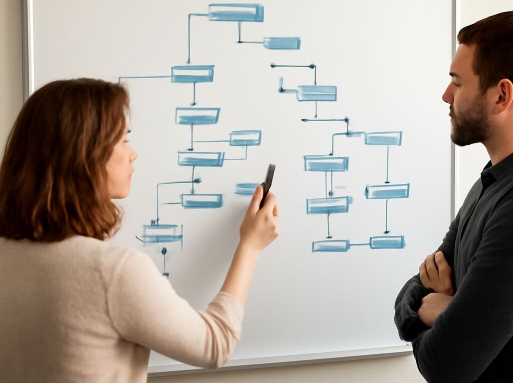 NOC team using a network map to track devices and topology