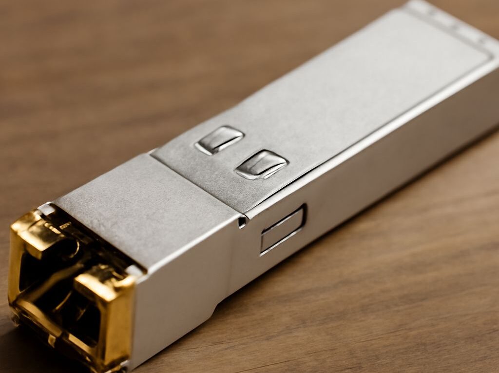 RJ45 connector wiring with an SFP-to-RJ45 Ethernet module