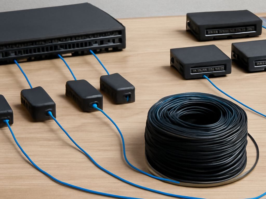 T568A and T568B RJ45 connector wiring pinouts