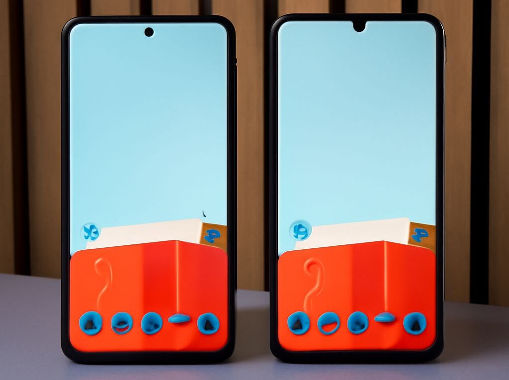 A selection of budget smartphones