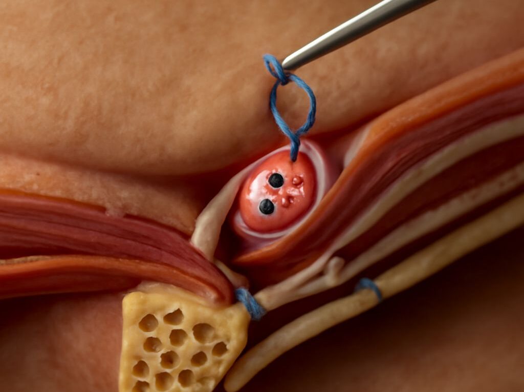 Hernia mesh used in surgical repair