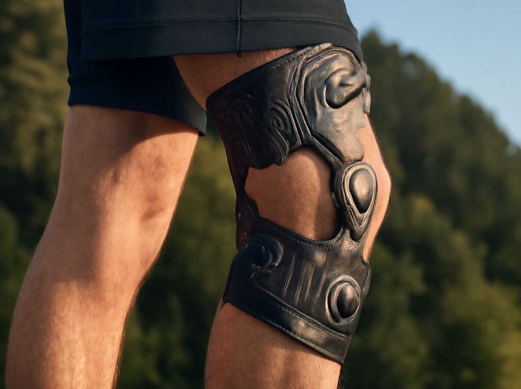 An unloader knee brace providing support