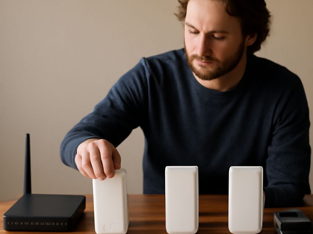 Illustration of a mesh router system